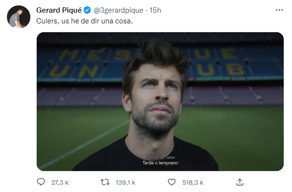 Footballeur Gerard Pique Twitter